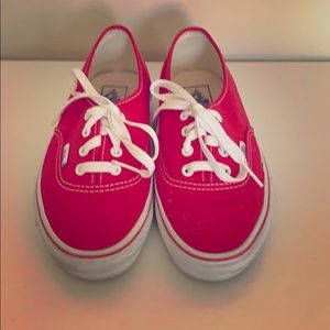 Vans women’s 7.5 red sneakers